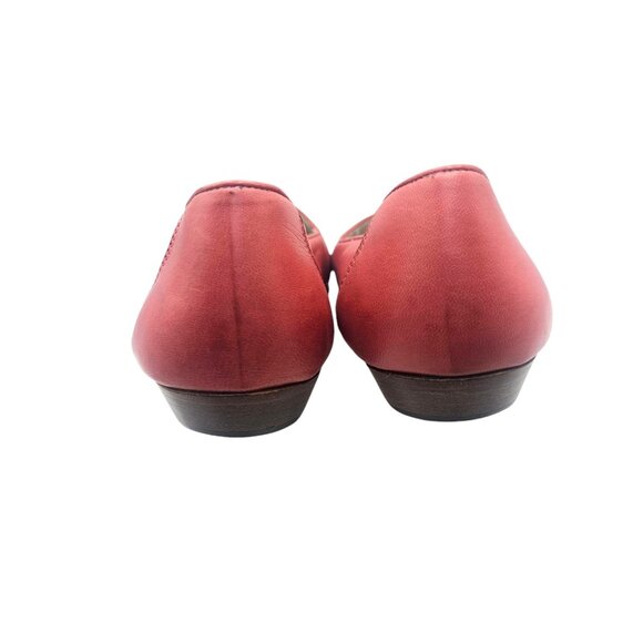 Bally Pink Leather Slip-On Loafer Flats Size 9.5 Made in Italy - Picture 12 of 14